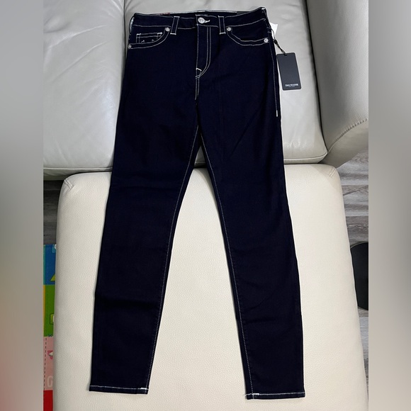 NWT - True Religion Women’s Jennie Curvy High Rise Super Skinny Jeans - Size 30 - Picture 4 of 13